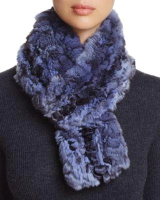 商品Maximilian|Knit Chinchilla Fur Scarf,价格¥2881,第1张图片