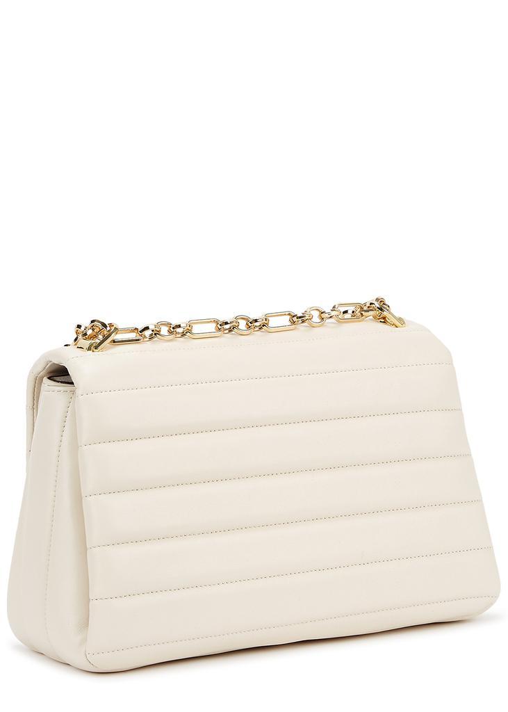 商品Kate Spade|Carlyle medium ivory leather shoulder bag,价格¥3450,第4张图片详细描述