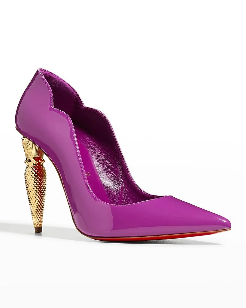 商品Christian Louboutin|Lip Chick Patent Red Sole Pumps,价格¥9210,第2张图片详细描述