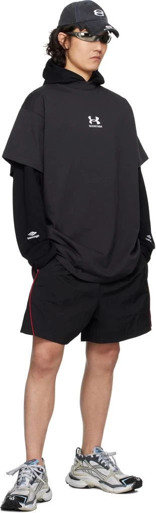 商品Balenciaga|Black Under Armour Edition Oversized T-shirt,价格¥3333,第5张图片详细描述