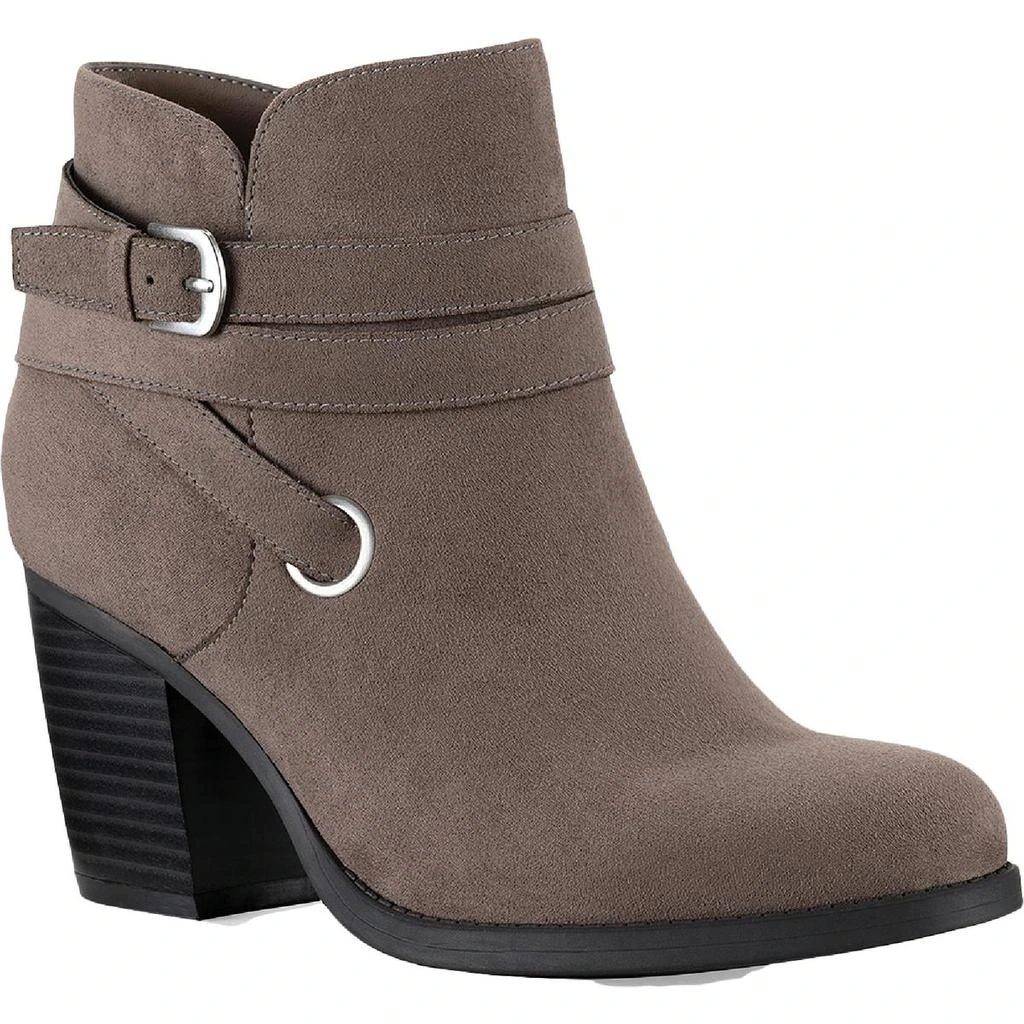 商品Style & Co|Style & Co. Womens Zolaa Faux Suede Block Heel Ankle Boots,价格¥77,第2张图片详细描述