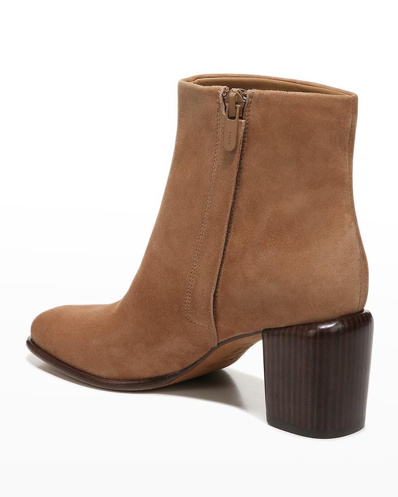 商品Vince|Maggie Suede Block-Heel Booties,价格¥2574,第5张图片详细描述