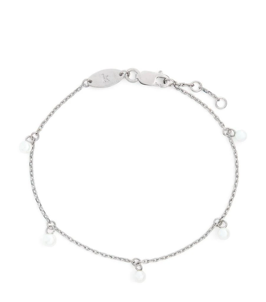 商品Redline|White Gold and Pearl Milakoya Bracelet,价格¥5506,第1张图片