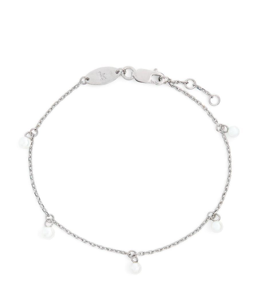 商品Redline|White Gold and Pearl Milakoya Bracelet,价格¥4589,第1张图片
