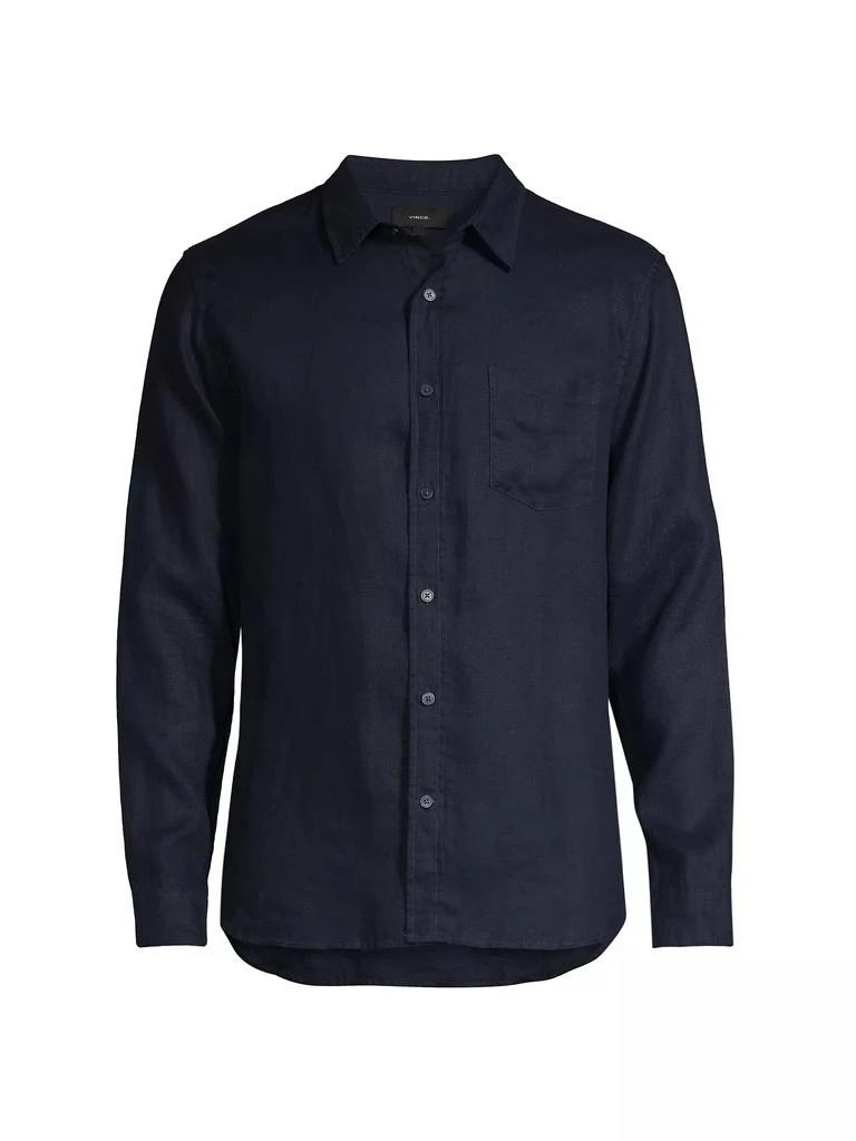 商品Vince|Linen Long-Sleeve Button-Up Shirt,价格¥1672,第1张图片