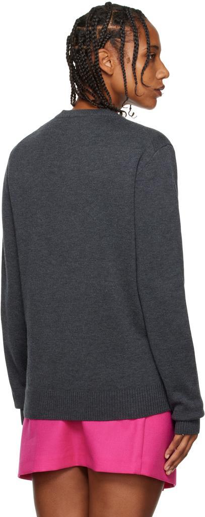 商品AMI|Gray Ami De Cœur Sweater,价格¥2732,第5张图片详细描述
