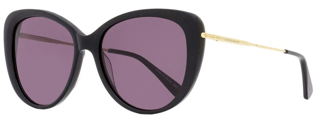 商品Longchamp|Longchamp Women's Butterfly Sunglasses LO674S 001 Black/Gold 56mm,价格¥475,第1张图片