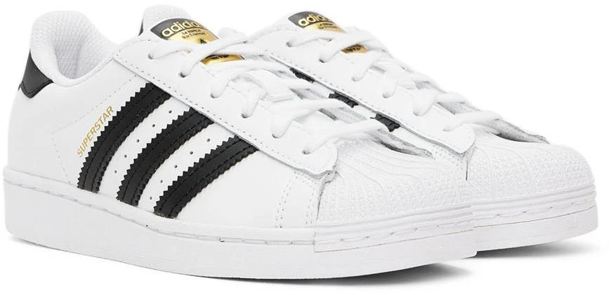 商品Adidas|Kids White Superstar Sneakers,价格¥433,第4张图片详细描述