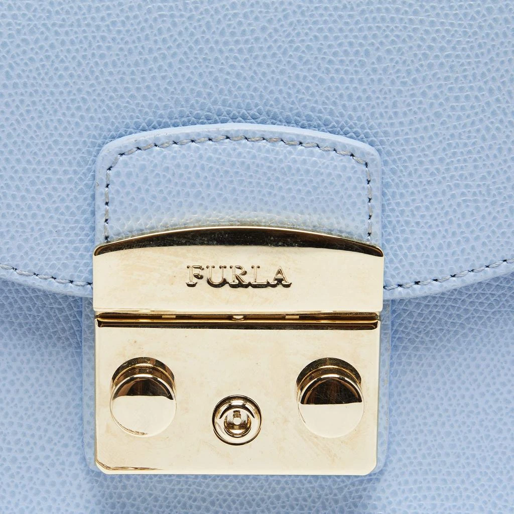 商品[二手商品] Furla|Furla Blue Leather Metropolis Top Handle Bag,价格¥1243,第5张图片详细描述