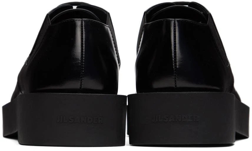 商品Jil Sander|Black Polished Derbys,价格¥6159,第2张图片详细描述