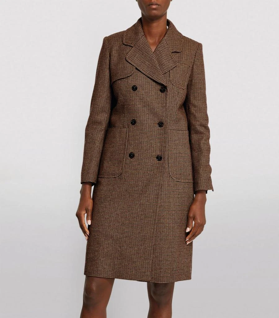 商品Sandro|Wool-Blend Double-Breasted Coat,价格¥2261,第3张图片详细描述
