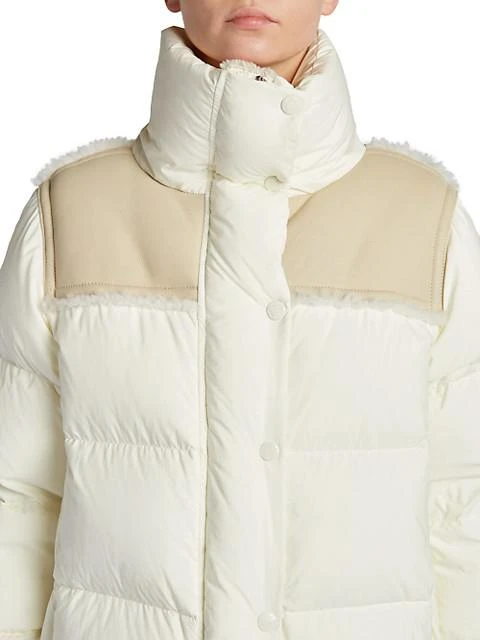 Jotty Leather & Shearling Puffer Jacket 商品