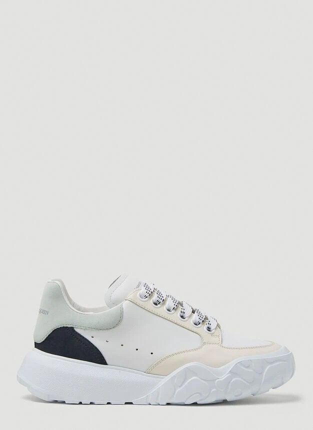商品Alexander McQueen|Court Sneakers in White,价格¥2092,第1张图片