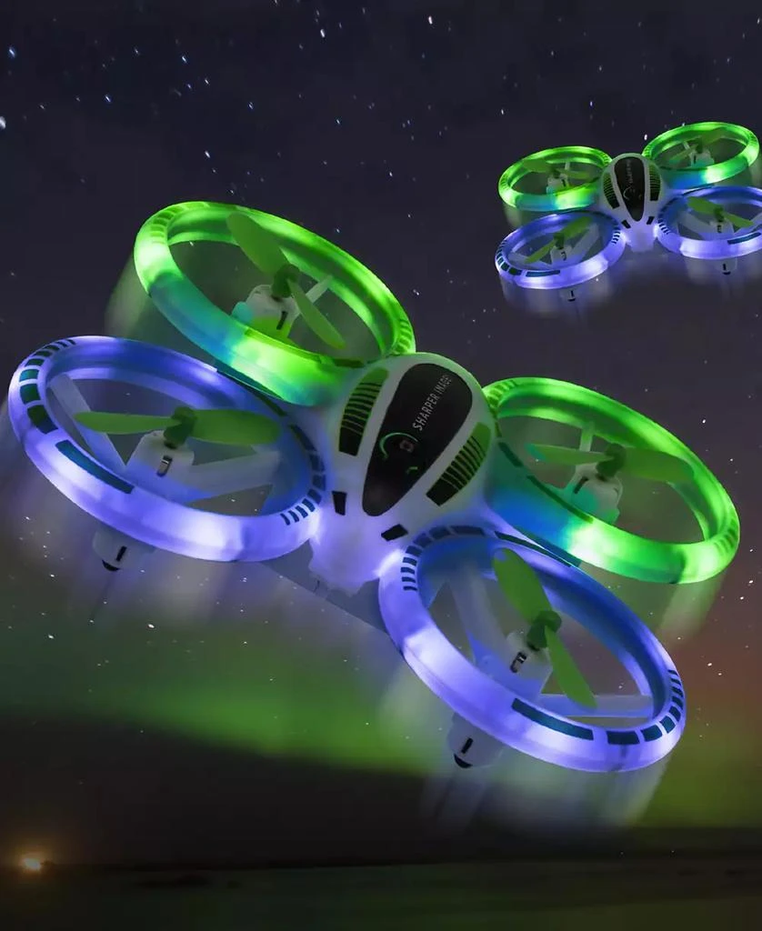 商品Sharper Image|2.4GHz RC Glow Up Stunt Drone with LED Lights,价格¥303,第2张图片详细描述