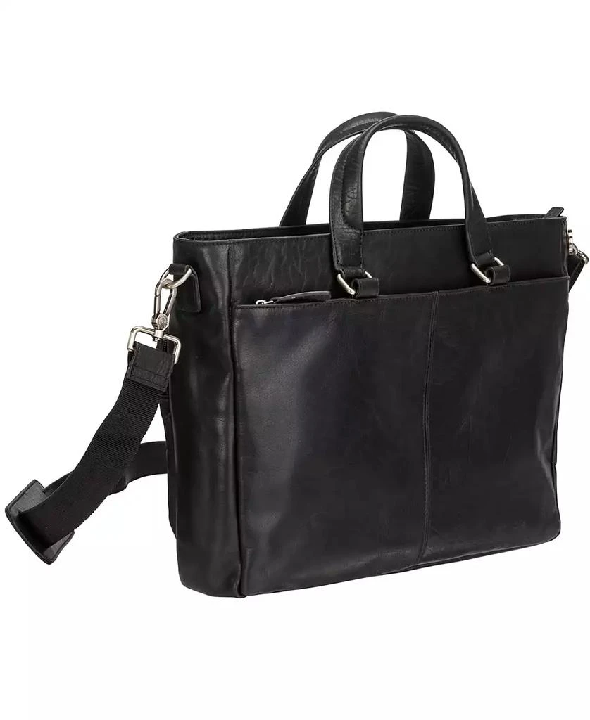 商品Mancini Leather Goods|Men's Buffalo Single Compartment Briefcase for 14" Laptop,价格¥1670,第2张图片详细描述