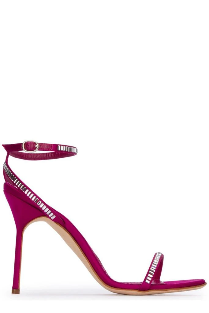 商品Manolo Blahnik|Manolo Blahnik Embellished Ankle Strap Sandals,价格¥4250,第1张图片