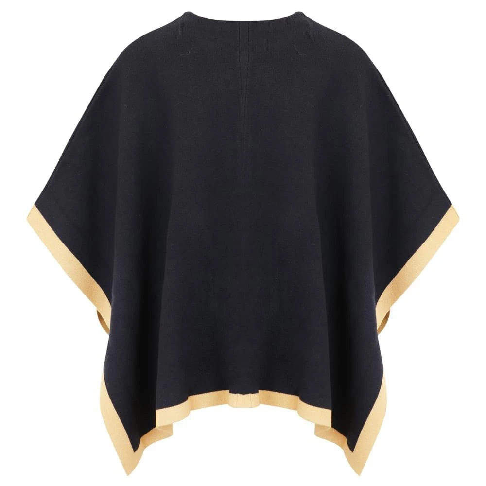 商品Chloé|Navy & Beige Knitted Cape,价格¥987,第3张图片详细描述