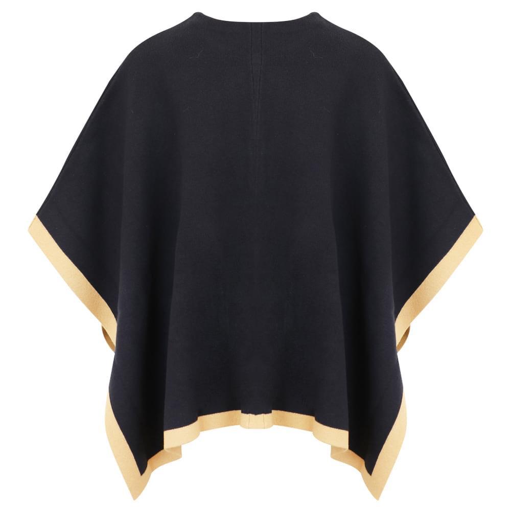 商品Chloé|Navy & Beige Knitted Cape,价格¥1104,第5张图片详细描述