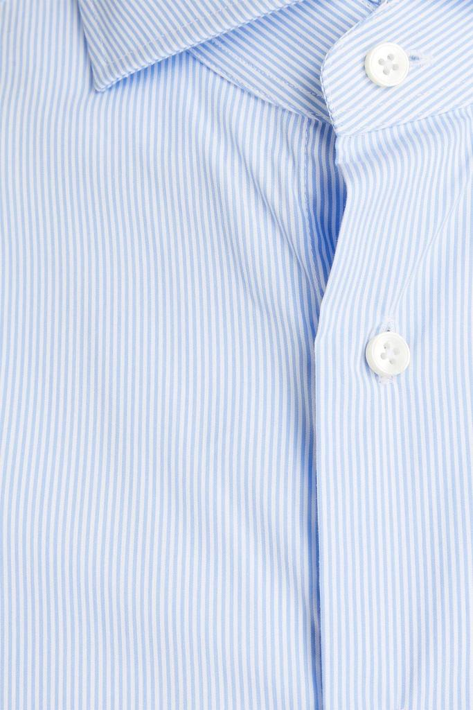 Striped stretch-cotton poplin shirt商品第4张图片规格展示