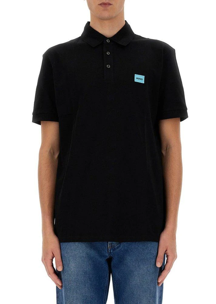 商品Hugo Boss|Hugo Boss Logo Patch Slim-Fit Polo Shirt,价格¥466,第1张图片