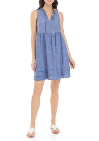 商品Sandra Darren|Darren Womens Sleeveless Chambray Dress,价格¥171,第1张图片