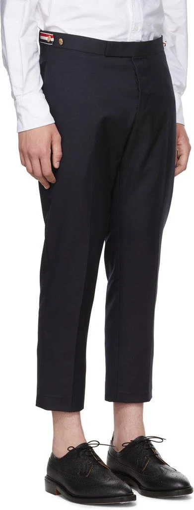商品Thom Browne|海军蓝羊毛长裤,价格¥9469,第2张图片详细描述
