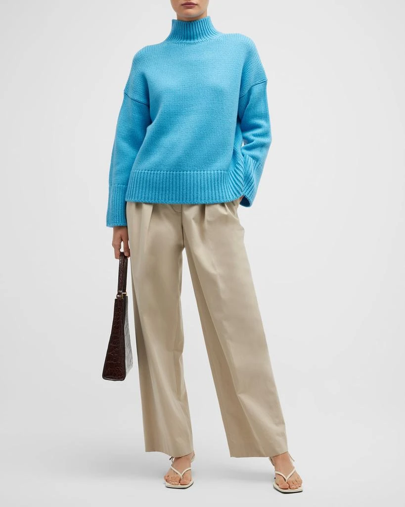商品Vince|Ribbed Mock-Neck Drop-Shoulder Sweater,价格¥2940,第4张图片详细描述