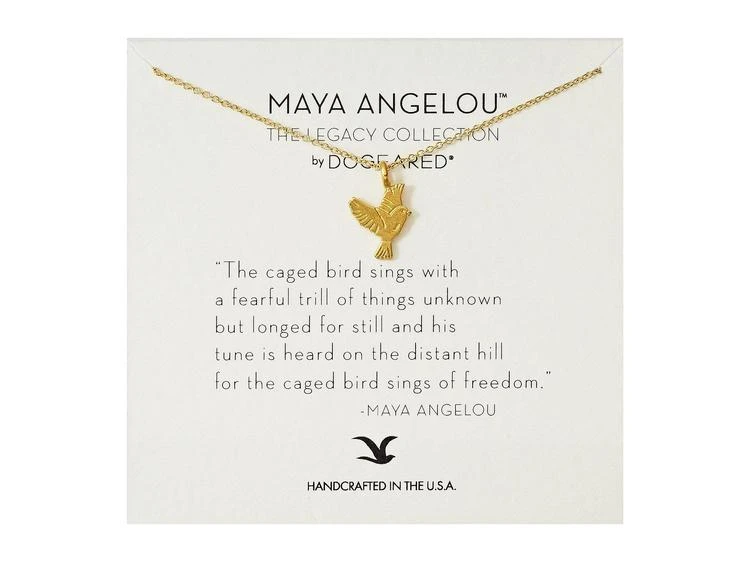 商品Dogeared|Maya Angelou: The Caged Bird Sings Necklace,价格¥401,第1张图片