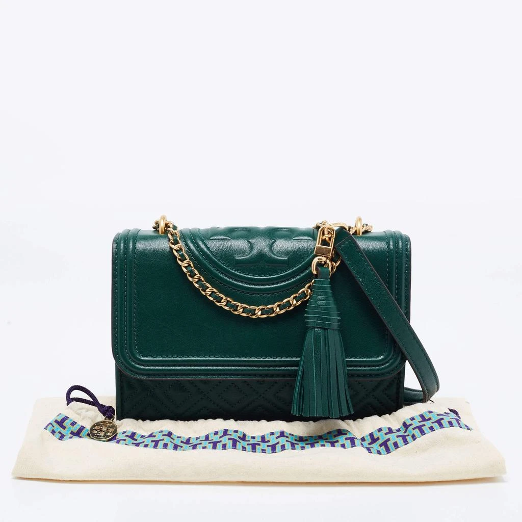 Tory Burch Green Leather Fleming Shoulder Bag 商品