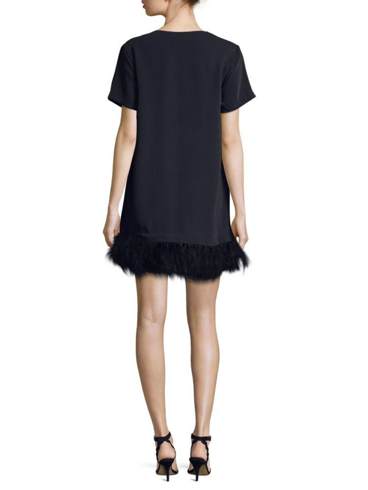 商品Lea & Viola|Feather-Trimmed Dress,价格¥317,第2张图片详细描述