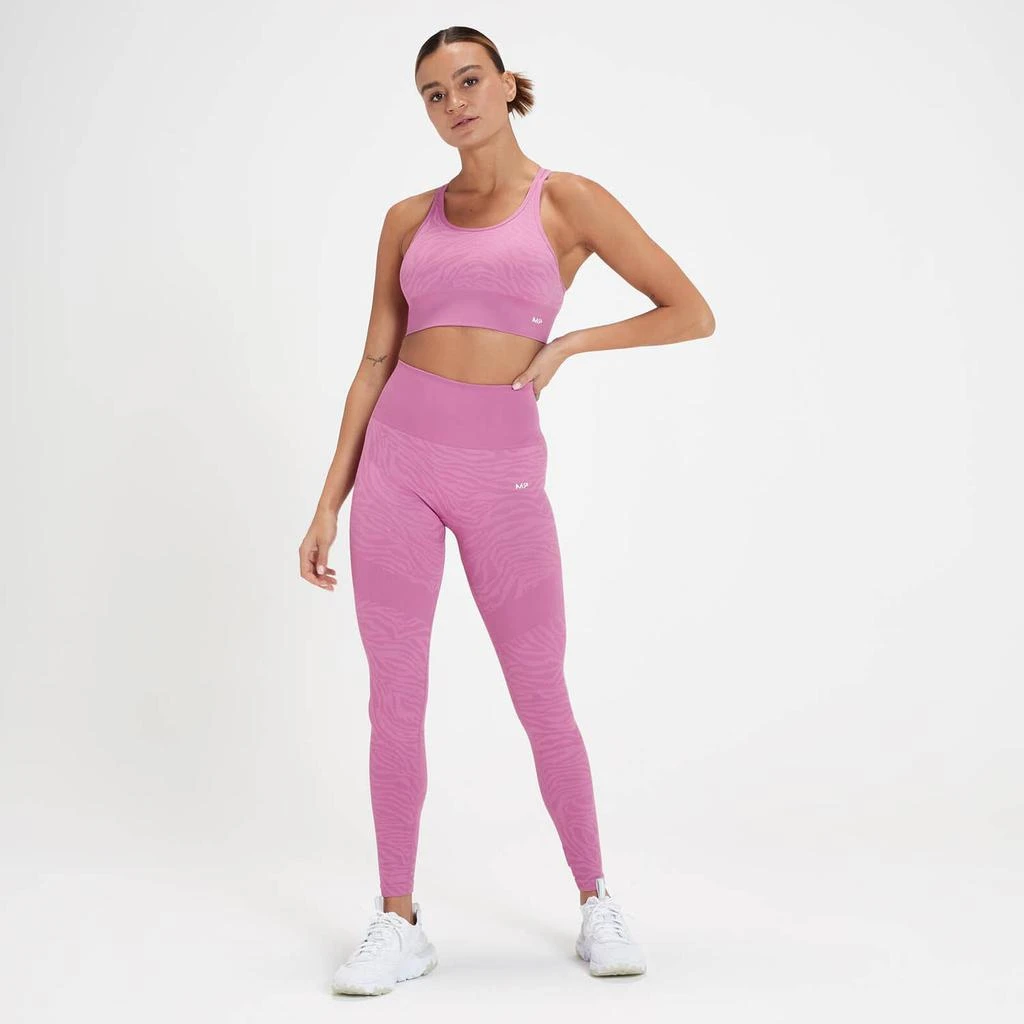 商品The Hut|MP Women's Tempo Seamless Leggings - Blossom Pink Zebra,价格¥239,第2张图片详细描述