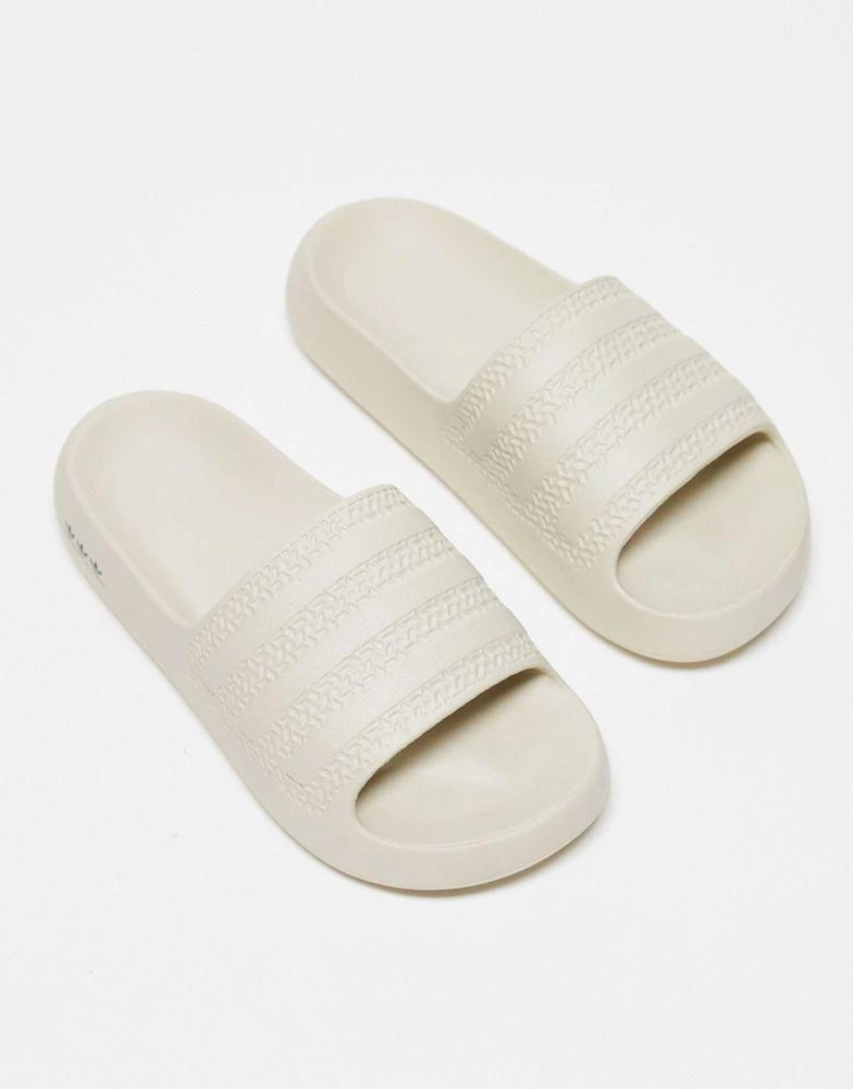 商品Adidas|adidas Originals Ayoon sliders in off white,价格¥371,第1张图片