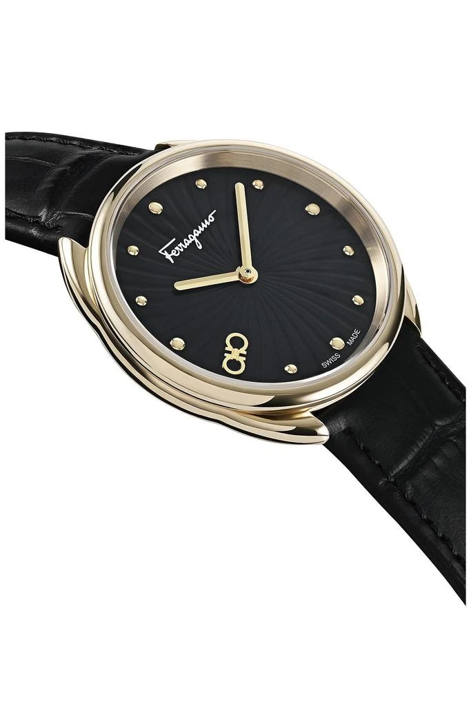 商品Salvatore Ferragamo|Women's Cuir Croc Embossed Leather Strap Watch, 34mm,价格¥4138,第3张图片详细描述