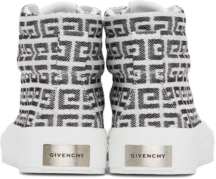 商品Givenchy|白色 4G Jacquard City 高帮运动鞋,价格¥4776,第4张图片详细描述