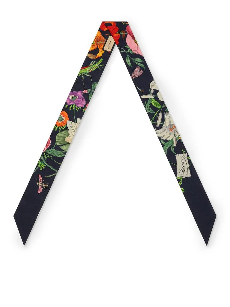 商品Gucci|SILK BOW WITH FLORA PRINT,价格¥1711,第1张图片