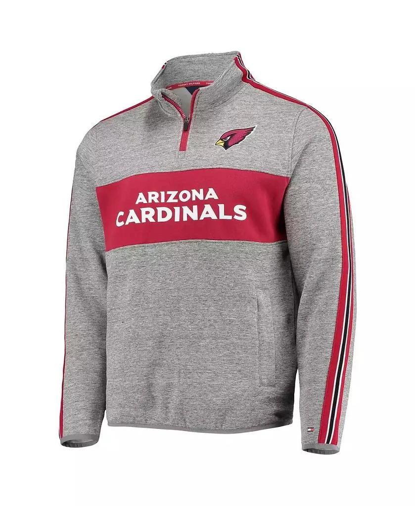 商品Tommy Hilfiger|Men's Heathered Gray Arizona Cardinals Mario Quarter-Zip Jacket,价格¥674,第2张图片详细描述