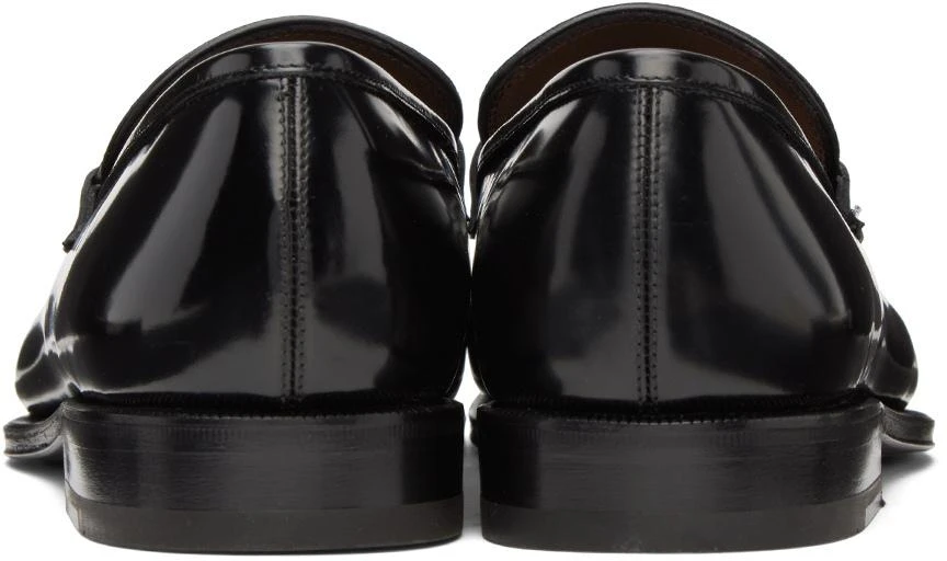 商品Salvatore Ferragamo|Black Gancini Loafers,价格¥3761,第2张图片详细描述