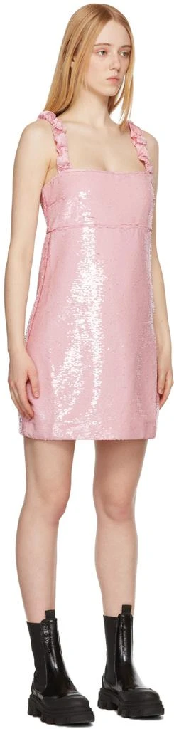 商品Ganni|Pink Sequin Mini Dress,价格¥594,第2张图片详细描述