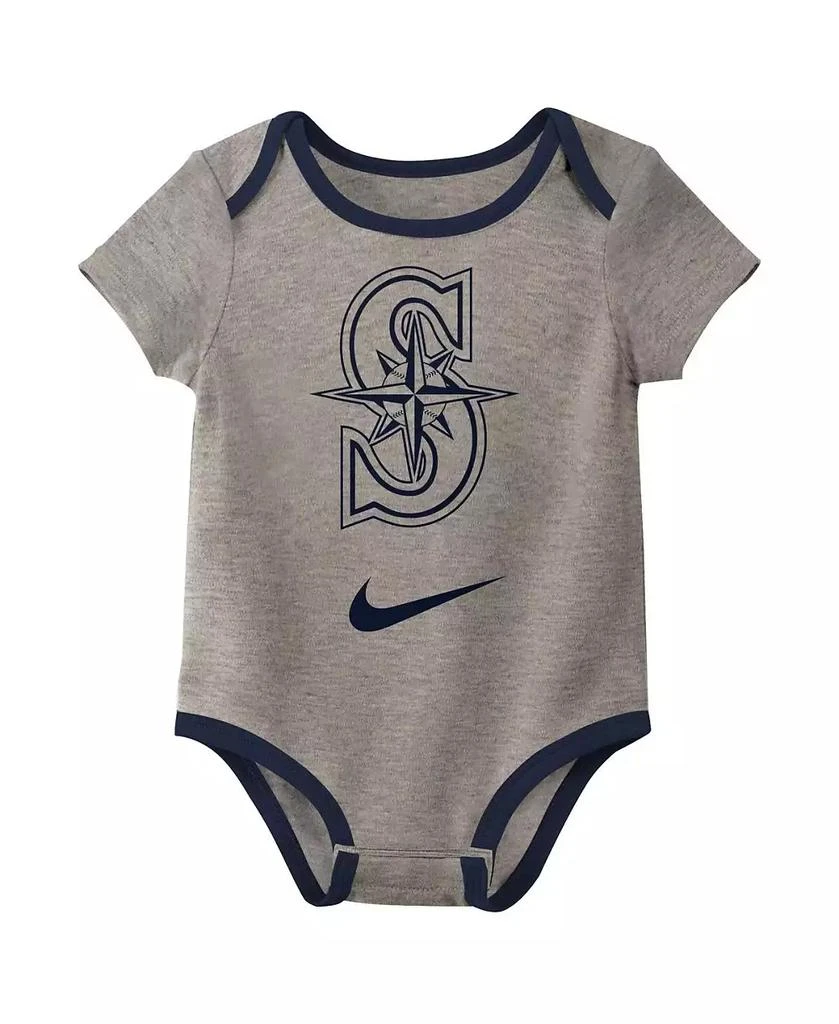 商品NIKE|Baby Boys and Girls Seattle Mariners Three-Pack Bodysuit Set,价格¥266,第4张图片详细描述