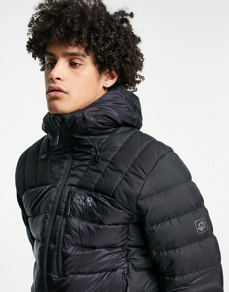 商品Jack Wolfskin|Jack Wolfskin North Climate puffer jacket in black,价格¥1046,第2张图片详细描述