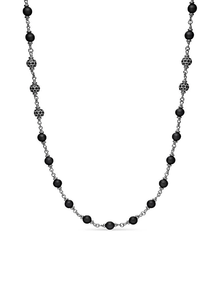 商品David Yurman|Spiritual Beads Rosary Necklace in Sterling Silver,价格¥23670,第1张图片