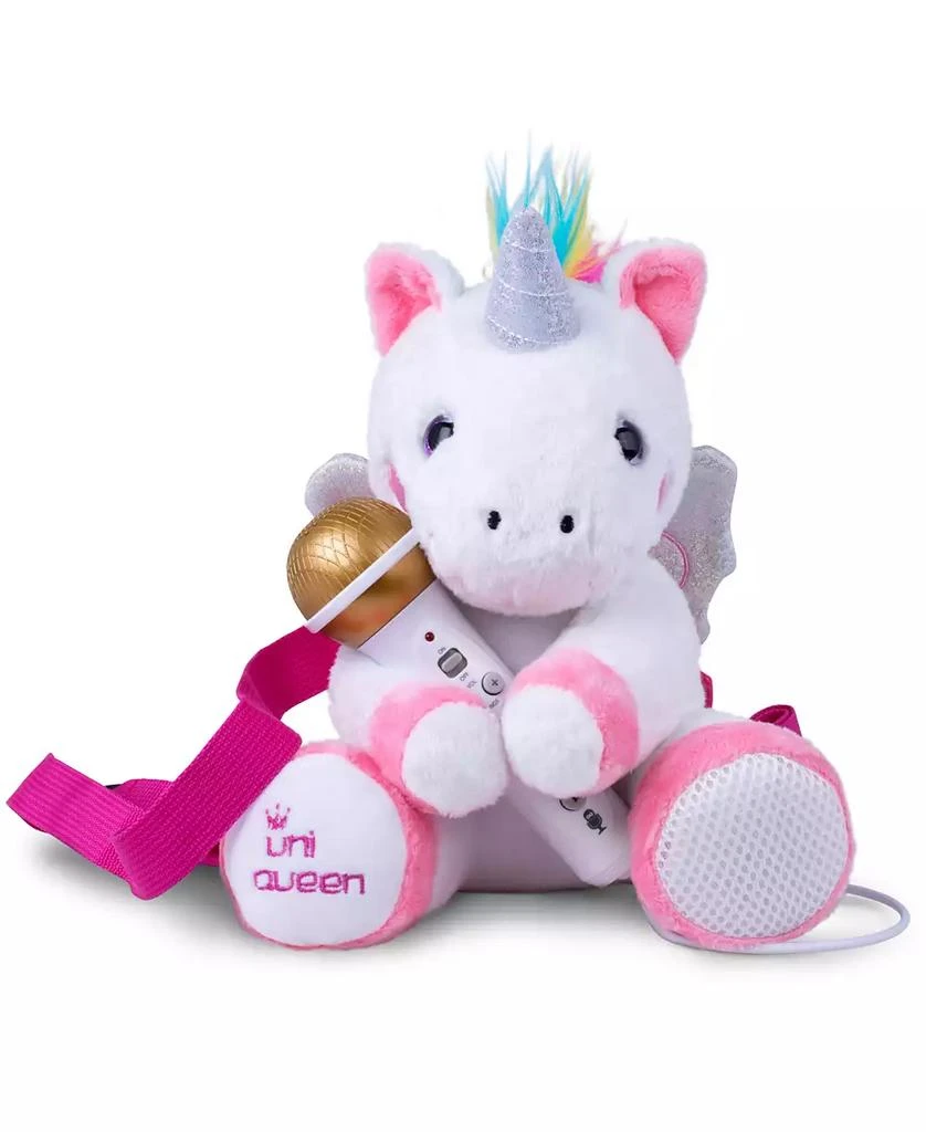 商品Singing Machine|Plush Toy Sing Along Backpack with Microphone, Speaker, Songs, Sound Effects, UniQueen,价格¥225,第1张图片