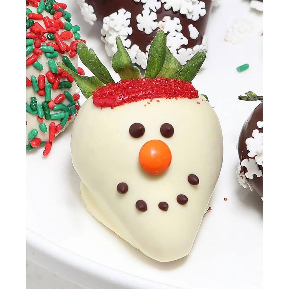 商品Chocolate Covered Company|Holiday Winter Wonderland Belgian Chocolate Covered Strawberries and Cake Pops - 12 Pc,价格¥419,第2张图片详细描述