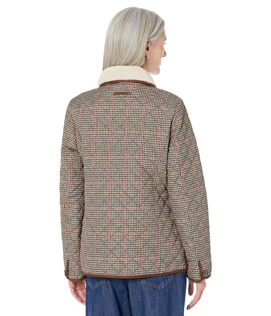Quilted Blazer Coat with Corduroy Trim商品第2张图片规格展示