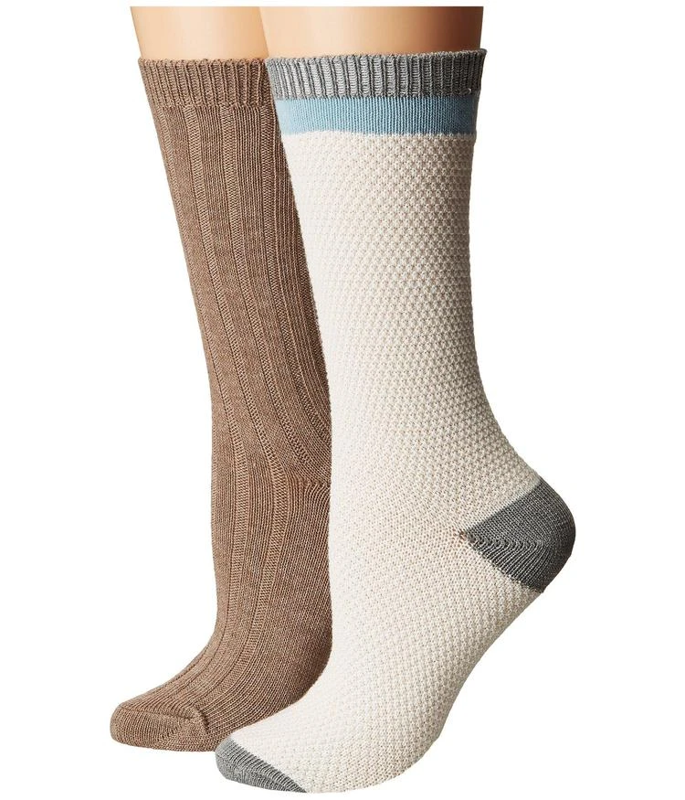商品Steve Madden|2-Pack Boot Sock Popcorn Stitch,价格¥84,第1张图片