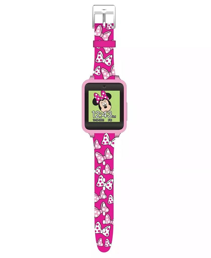 商品Accutime|Minnie Mouse Kid's Touch Screen Pink Silicone Strap Smart Watch, 46mm x 41mm,价格¥277,第3张图片详细描述