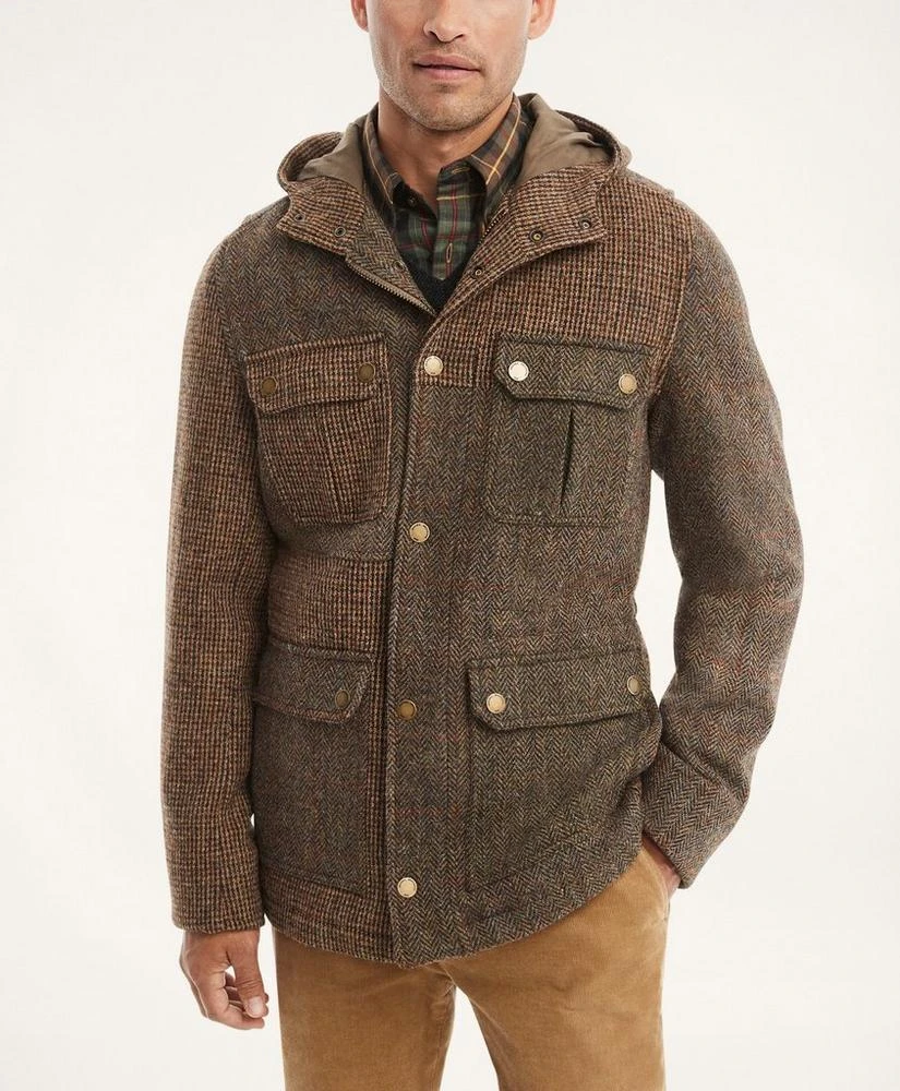 商品Brooks Brothers|Harris Tweed Fun Walking Coat,价格¥3258,第1张图片