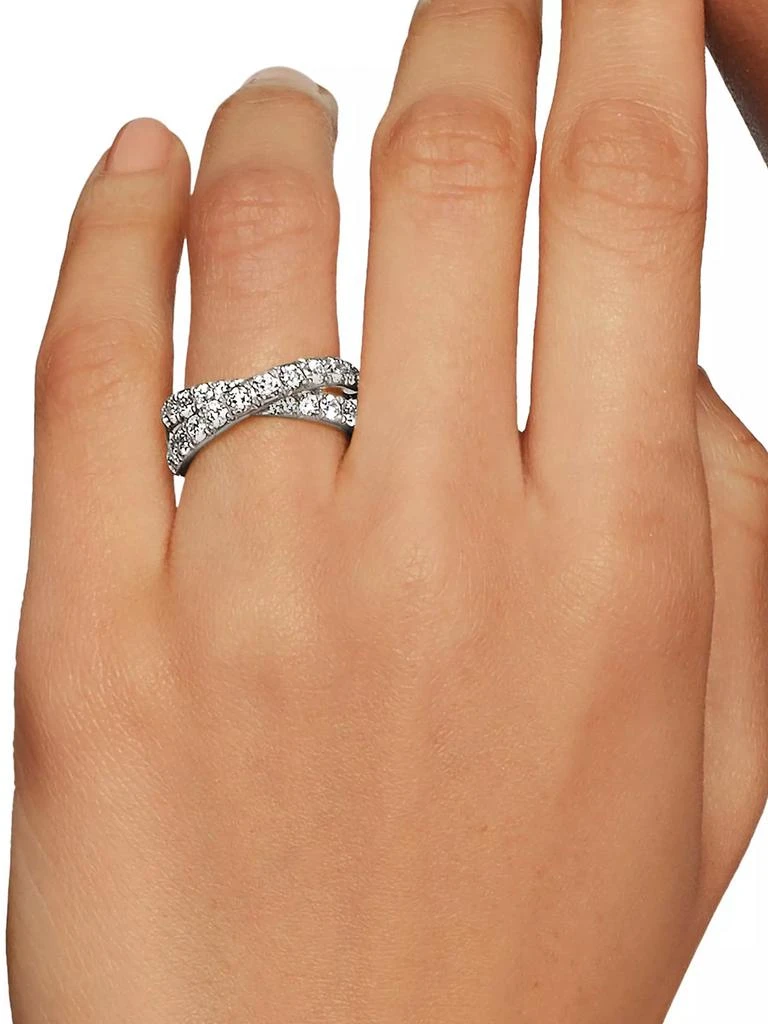 商品David Yurman|DY Crossover Band Ring in Platinum,价格¥54198,第3张图片详细描述