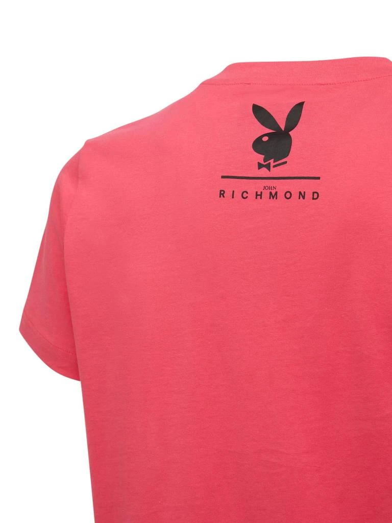 商品Richmond|Contrast Logo Cotton T-shirt,价格¥387,第5张图片详细描述