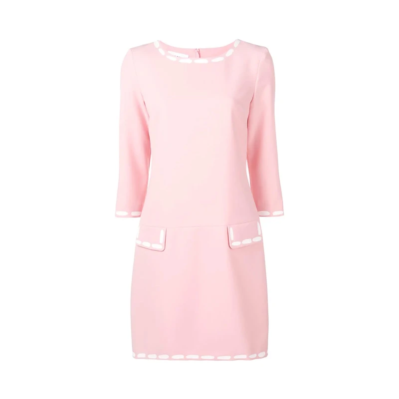 Moschino 莫斯奇诺 女士浅粉色短款迷你连衣裙 EA0468-0524-1224 商品